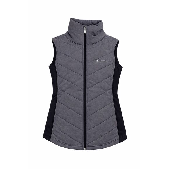 Columbia Jackets & Blazers - Columbia Women’s Full Zip Outdoor Vest Gray Embroidered Logo XL